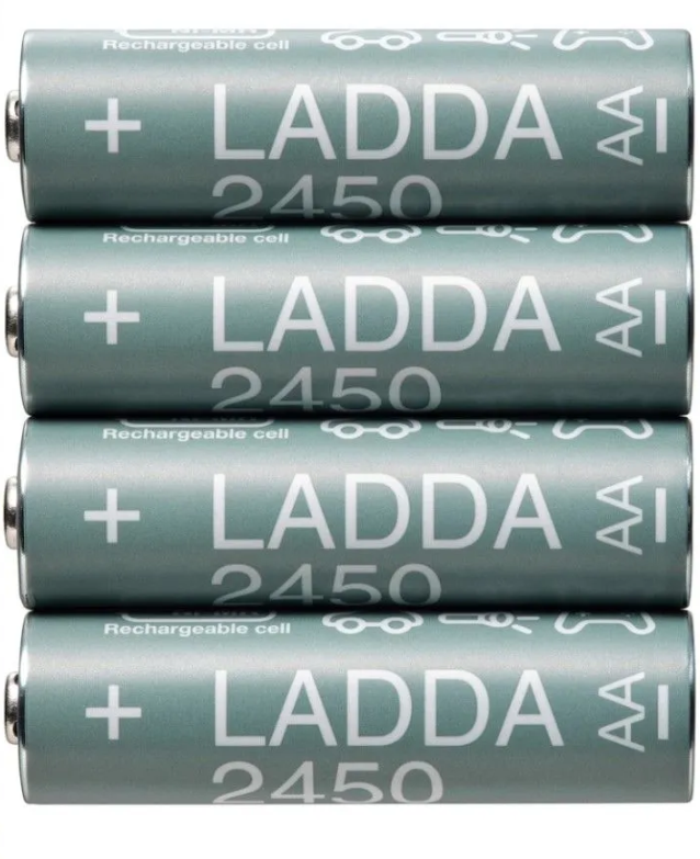 Аккумулятор IKEA LADDA HR06 (AA, 2450 mAh, 1,2 В, 4 шт)
